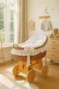 MY SWEET BABY Spädbarnssäng Naturfaser Weiß mit Holzrahmen Produktbild-Vorschau 8
