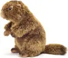 A plush toy marmot sits on a white background. Produktbild-Vorschau