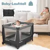 COSTWAY 5-in-1 Bijzetbed voor baby's, reisbed met wiegje en Productafbeelding-voorbeeld 6