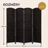 IvoQ Paraván černý – předěl místnosti – 4 panely – 170 x Náhled obrázku produktu 2