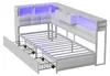 UnboxG Polsterbett 90x200 cm Weiß, Einzelbett als Eckbett Produktbild-Vorschau 16