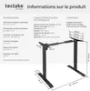 Cadre de bureau assis debout, réglable en hauteur Voir les images du produit 6