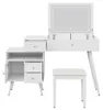 Table de maquillage multifonctionnelle avec tabouret et Voir les images du produit 12