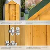 Armoire de jardin Kadi 80,5 x 60 x 213,5 cm - marron Voir les images du produit 4