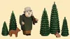 Seiffener Volkskunst - Miniatur Jägergruppe 8-teilig, 8 cm Produktbild-Vorschau 1