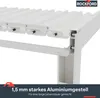 Rockford Pergola Aluminium 3 x 3 m mit verstellbarem Produktbild-Vorschau 6