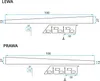 Profilo Doccia Pendenzato Rea 100 cm Right Brush Gold Anteprima dell’immagine prodotto 10