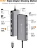 A marketing image showcasing a NOVOO docking station with various ports and features labeled. Produktbild-Vorschau