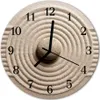 Glasuhr Wanduhr Küchenuhr Echt-Glas 30fi cm Stein braun Produktbild-Vorschau 1