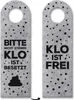 Toiletten Türhänger mit Spruch: Klo ist besetzt oder Klo Produktbild-Vorschau 1