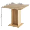 Kondela Jídelní stůl Eugo 79x79 cm - dub sonoma Náhled obrázku produktu 3
