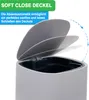 YourCasa® Mülleimer Bad [5L] - Elegantes Design - Produktbild-Vorschau 3