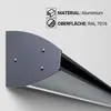 Glasvordach 200 x 100 cm VSG 8,76 mm Türvordach Überdachung Produktbild-Vorschau 9
