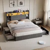 Lit rembourré ProximaX 140 x 200 cm avec ports USB et Voir les images du produit 2