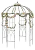 KOMFOTTEU, Gazebo in metallo a forma di rosa, arco per rose Anteprima dell’immagine prodotto 1