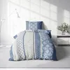 Biber Bettwäsche 155x220 cm Ornamente Retro dunkelblau Produktbild-Vorschau 2