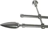Gardinenstange Set Edelstahl Look Metall Ø 16mm zur Produktbild-Vorschau 1