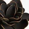 Kunstroos, decoratief, 60 cm, zwart-gouden set, 6 stuks Productafbeelding-voorbeeld 2