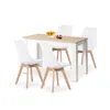 HJ_WeDoo Ensemble de salle à manger avec table en chêne et Voir les images du produit 1