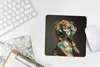 MuchoWow® Mauspad Mousepad Frau - Blumen - Orange - Porträt Produktbild-Vorschau 5