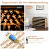 GOPLUS Weinregal stapelbar, Flaschenregal mit 6 Ebenen für Produktbild-Vorschau 2