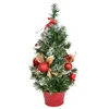Arbre décoré rouge - 35 cm Voir les images du produit 4