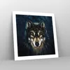 Poster - Poster ohne Rahmen - Wolf Dunkel Grafik - 50x50 cm Produktbild-Vorschau 7