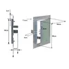 Wiltec Revisionsklappe 50 x 50 cm Revisionstür mit Produktbild-Vorschau 4