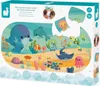The image shows the packaging of a Janod Ocean Bath Puzzle, with a depiction of the puzzle's underwater scene on the front. Produktbild-Vorschau