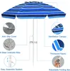 KOMFOTTEU Sonnenschirm 200 cm, Strandschirm mit Produktbild-Vorschau 4