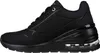 A side view of a black Skechers sneaker with a thick, elevated sole. Náhľad obrázku produktu