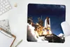 MuchoWow® Mauspad Mousepad Rakete - Wolken - Weltraum 30x30 Produktbild-Vorschau 5