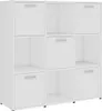 vidaXL Regał biały 90x30x90 cm Materiał drewnopochodny Podgląd zdjęcia produktu 1