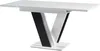 A modern dining table with a V-shaped pedestal base. Náhled obrázku produktu