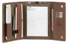 Dethloff Schreibmappe A5 Handwerkermappe Leder braun für Produktbild-Vorschau 7