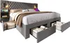 Ensemble complet pour chambre à coucher comprenant un lit Voir les images du produit 10