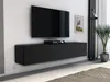 wisząca szafka rtv pod telewizor 160 160cm czarna matowa Podgląd zdjęcia produktu 2