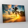 Bilder auf glas - Meer Strand Palme - 70x50cm - Glasbilder Produktbild-Vorschau 4