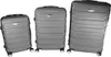 Hartschalenkoffer Set 3tlg Kunststoff Reisekoffer Trolley Produktbild-Vorschau 1