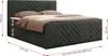 MKS MEBLE Boxspringbett 180x200 mit Bettkasten Matratze H4 Produktbild-Vorschau 5