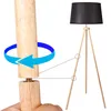 CCLIFE Stehlampe LED Holz Standleuchte Stehleuchte Produktbild-Vorschau 5