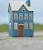 LS-LebenStil Lichterhaus Nyhavn 20cm Blau Weiß Keramik Produktbild-Vorschau 3