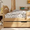 Detská Posteľ Leo S Bariérou, Zásuvkou A Roštom | 160x80 cm Náhľad obrázku produktu 5