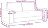 vidaXL Zweisitzer-Sofa Schwarz 180 cm Kunstleder Produktbild-Vorschau 6