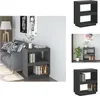 vidaXL Bücherregal Grau 60x35x71 cm Massivholz Kiefer -  Produktbild-Vorschau 1