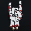 Aufnäher - Zombie-Hand - weiß - Patch Produktbild-Vorschau 3