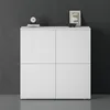 doporro Buffet Commode 100cm Meuble de Rangement Blanc Mat Voir les images du produit 1