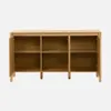 Credenza decorazione legno 3 ante 140cm, Marrone naturale Anteprima dell’immagine prodotto 3