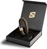 SERASAR | Bracciale in pelle da uomo [Acciaio] con doppia Anteprima dell’immagine prodotto 10