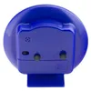 The back of a blue alarm clock. Produktbild-Vorschau